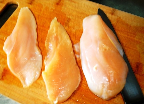 Куриное филе в сырном кляре: мясо