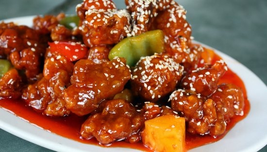 Курица в кисло-сладком соусе по-китайски