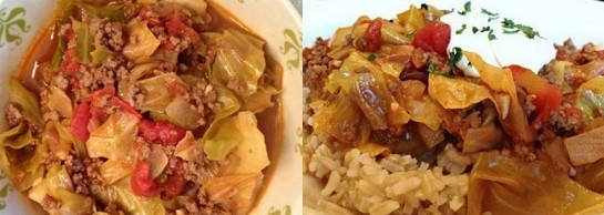 Тушеная капуста с рисом и фаршем: рецепт с фото