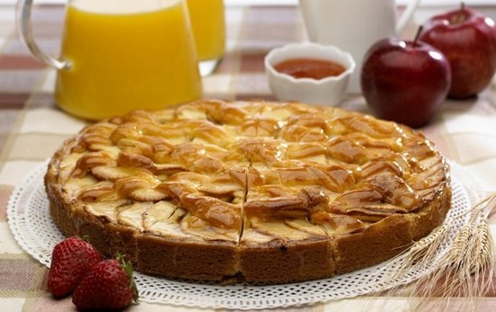 Шведский пирог с яблоками