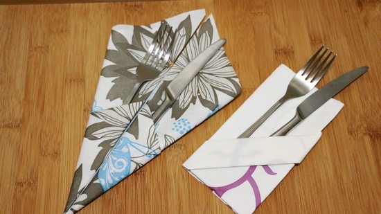 Как красиво сложить салфетки бумажные?