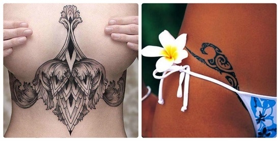 Татуировки на интимных местах женские: как выбрать рисунок?