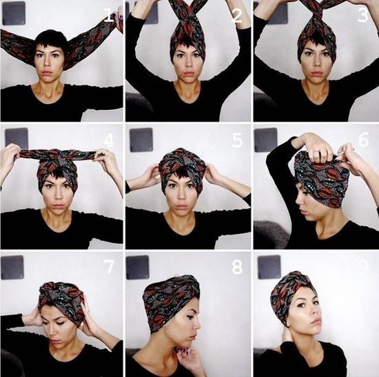 Как завязать шарф на голове: мастер-классы