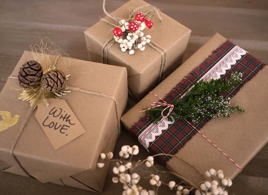 идеи стильных упаковок новогодних подарков