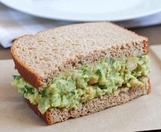Зеленый бутерброд