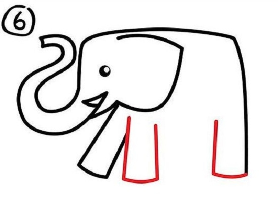 Как нарисовать слона карандашом для детей?